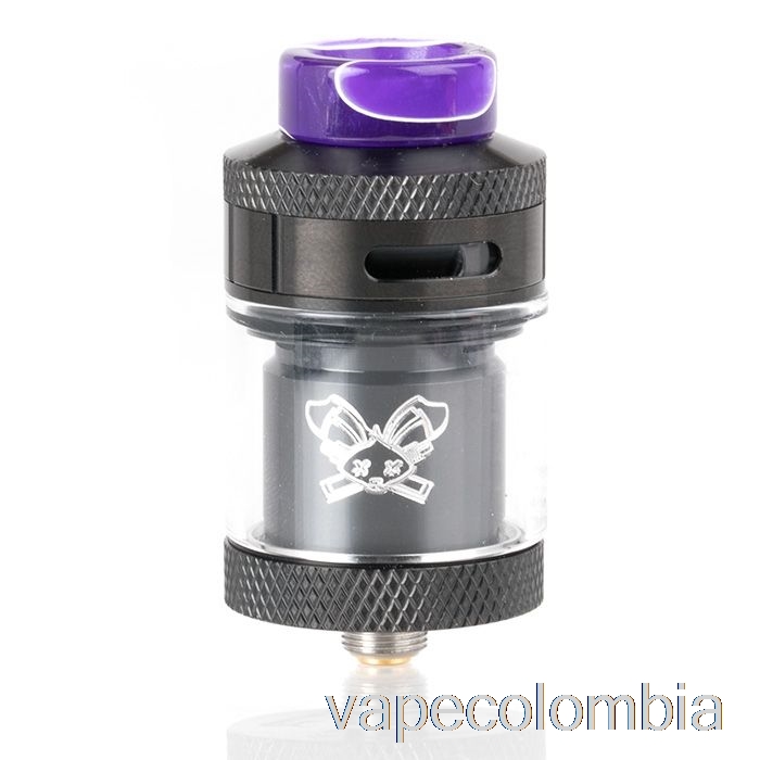 Vaporizador Recargable Hellvape X Pagano Conejo Muerto 25 Mm Rta Negro Con Logotipo Blanco